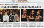 La Troupe Françoise Colson a ravie le public